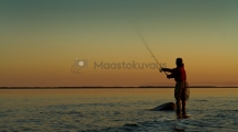 <h5>Kalastusta auringonlaskun aikaan</h5><p>Kalamiehen kultainen hetki on juuri silloin, kun aurinko on laskenut horisontin taakse. Tunnus: img_8297</p>